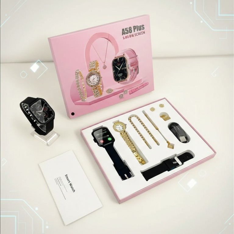 💖 A58 Smartwatch & Jewelry Set thumbnail 6