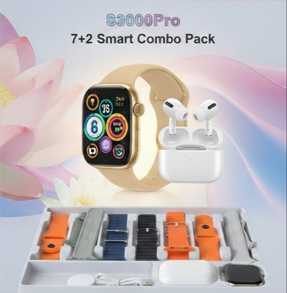 S3000 Pro 7+2 Smart Combo Pack ⌚🎧