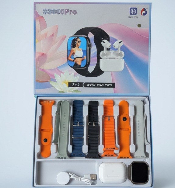 S3000 Pro 7+2 Smart Combo Pack ⌚🎧